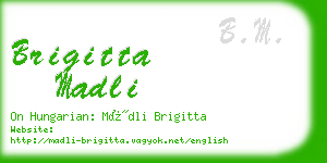 brigitta madli business card